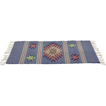 Royalblå - Tæppe - Boho Starburst 52 x 130 cm.