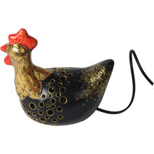 Svart/Guld - Lucky Hen lampe
