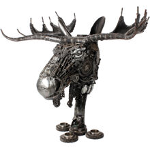 Metalskulptur Moose Head