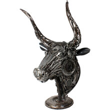 Metalskulptur Bull Head