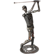 Metalskulptur Golfer