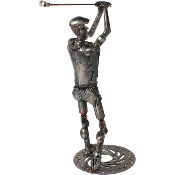 Metalskulptur Golfer (Billede 2 af 2)