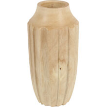 24 cm - Rillet træ, natur