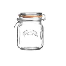 1 liter - Klar - Henkogningsglas med Bøjle