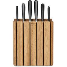 Signature Book Oak Knivblok med 6 knive