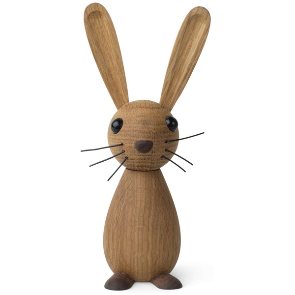 Jumper Hare Dekoration 17 cm Egetræ (Billede 1 af 3)