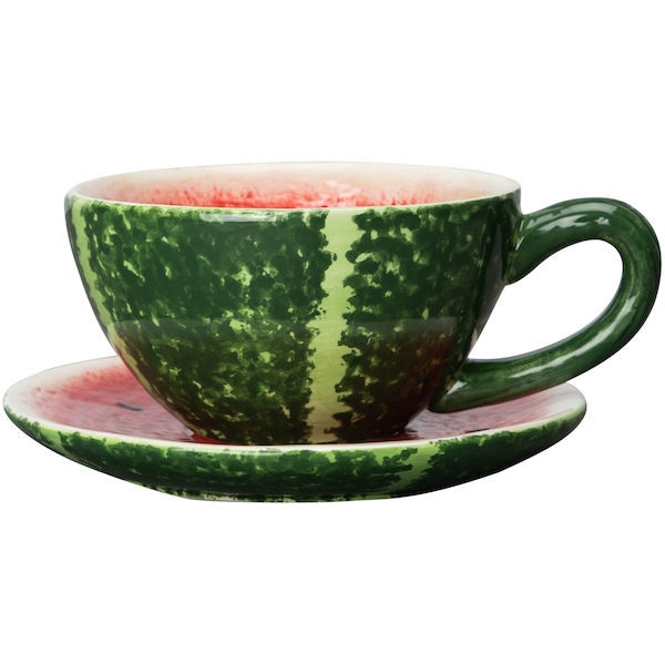 Cup and plate Watermelon (Billede 1 af 2)