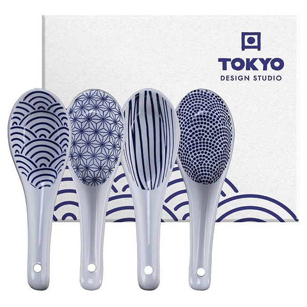 Nippon Blue Soup Spoon Giftbox Pakke med 4 stk.