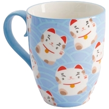Kawaii Krus 380 ml Lucky Cat Light Blue