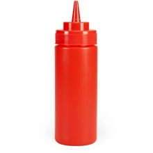 0.34 liter - Exxent Dressingflaske Rød
