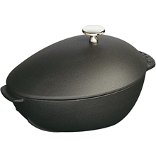 25 cm - Sort - STAUB Musling Gryde 2 liter