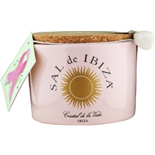 140 gram - Fleur De Sel La Vie En Rose i Keramikbeholder