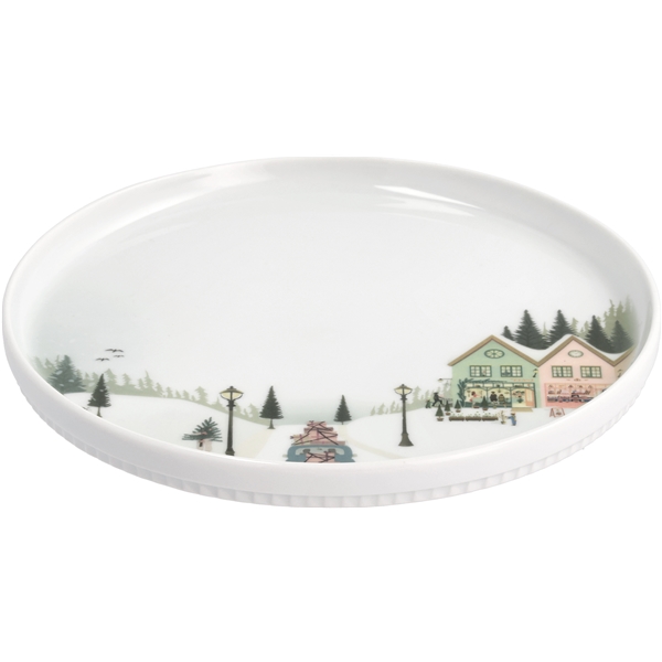 Pillivuyt Vinter Tallerken Flad Lige Kant (Billede 3 af 10)