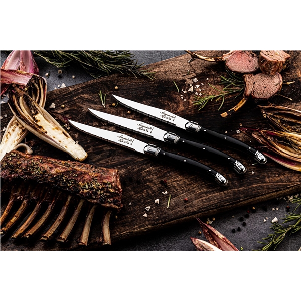 Grillknive Laguiole Black Pakke med 6 stk. (Billede 7 af 9)