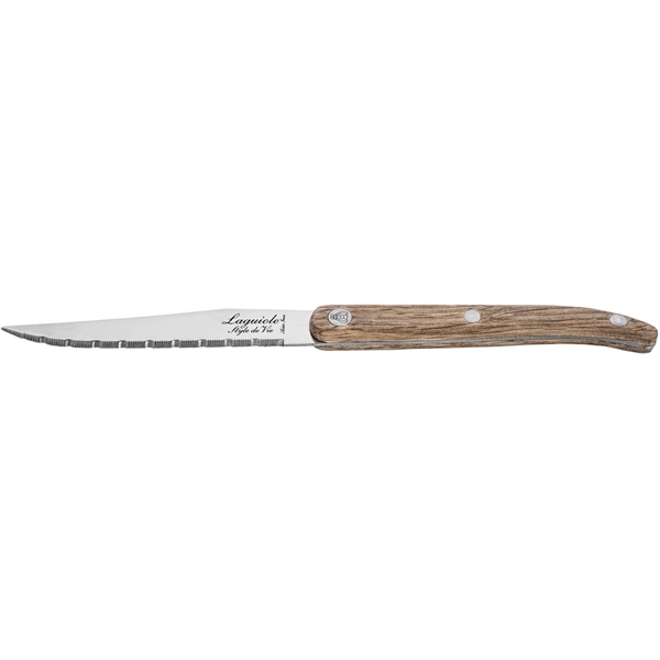 Grillknive Laguiole Oak Wood Takket Pakke 6 stk. (Billede 2 af 10)