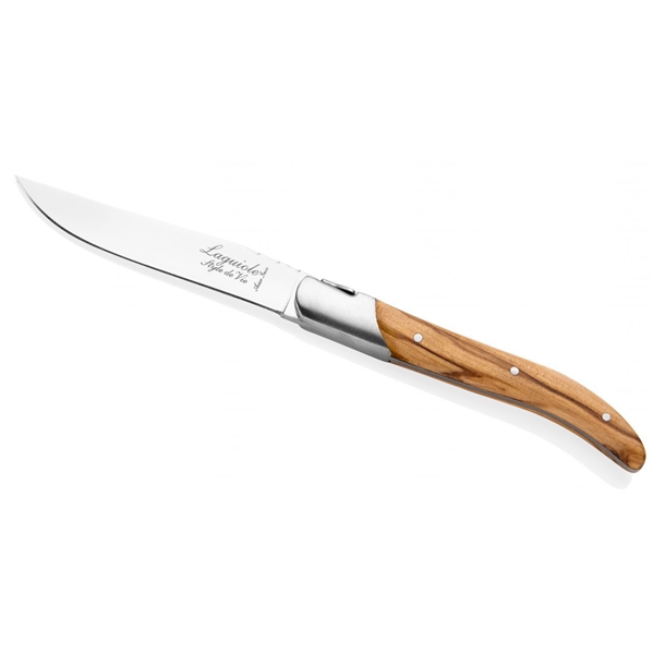 Grillknive Laguiole Olive Wood Glat Pakke 6 stk. (Billede 2 af 7)