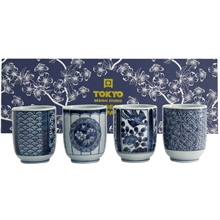 1 set - C - Teacup Giftset Pakke med 4 stk. 160 ml