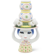 Dame med hat Lysstage 16 cm