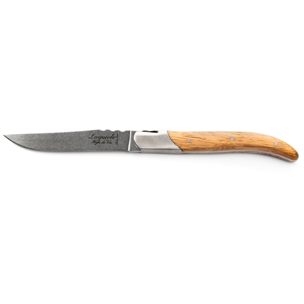 Grillknive Laguiole Oak Wood Stonewash Pakke (Billede 5 af 5)