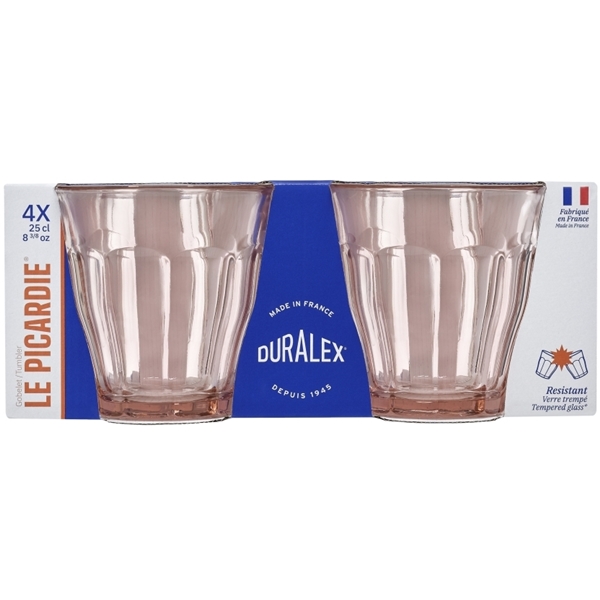 Duralex Drikkeglas Picardie Rosa 4-pakke (Billede 5 af 6)
