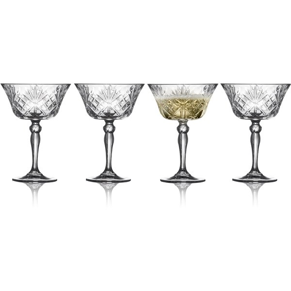 Melodia Champagneskål Krystal 26cl 4-pak (Billede 1 af 5)