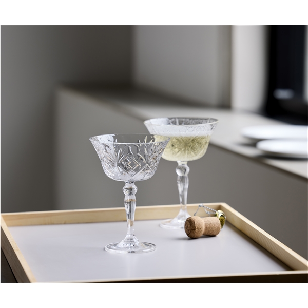 Melodia Champagneskål Krystal 26cl 4-pak (Billede 3 af 5)