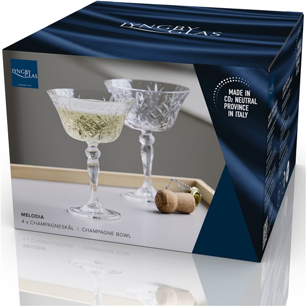 Melodia Champagneskål Krystal 26cl 4-pak (Billede 5 af 5)