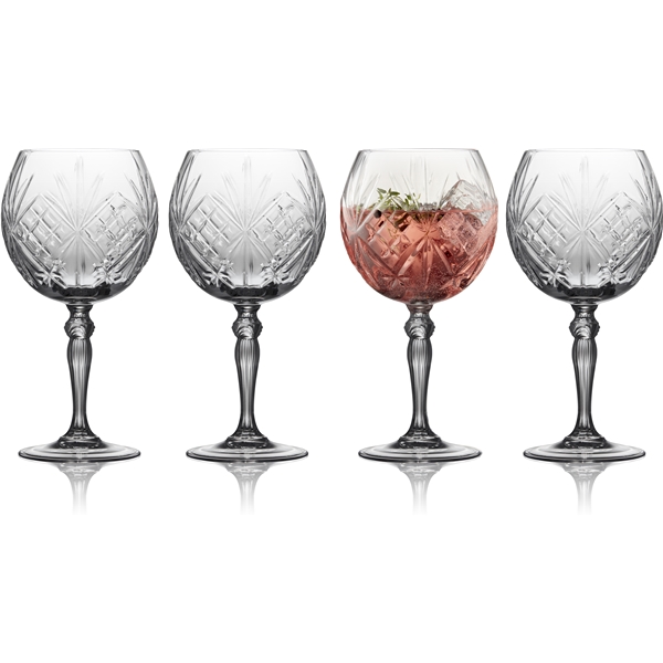 Melodia Gin & tonic glas Krystal 65 cl 4-pak (Billede 1 af 4)
