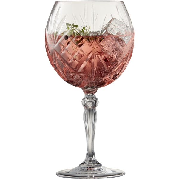 Melodia Gin & tonic glas Krystal 65 cl 4-pak (Billede 2 af 4)