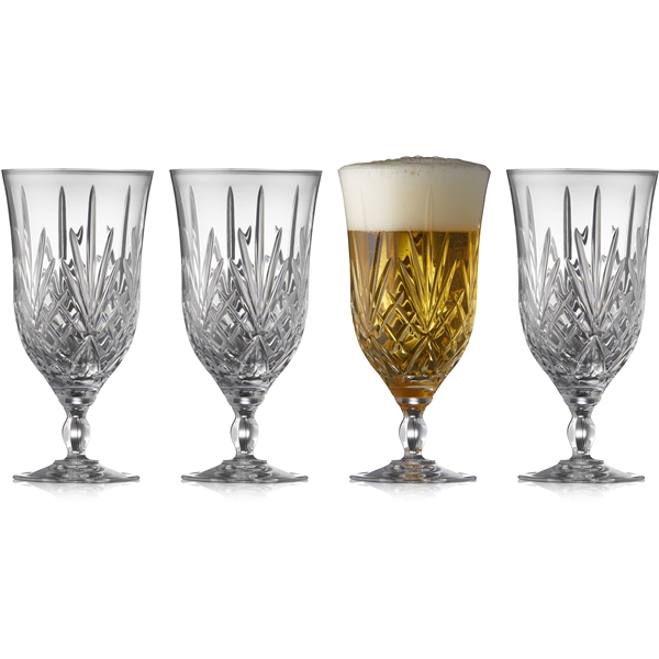 Melodia Ølglas Krystal 40 cl 4-pak (Billede 1 af 7)
