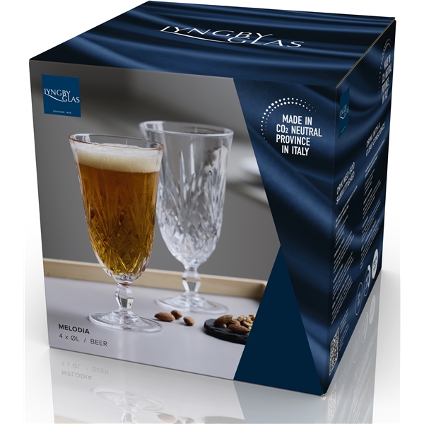 Melodia Ølglas Krystal 40 cl 4-pak (Billede 7 af 7)