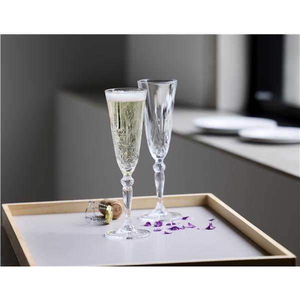 Melodia Champagneglas Krystal 16 cl 4-pak (Billede 3 af 5)
