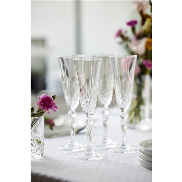 Melodia Champagneglas Krystal 16 cl 4-pak (Billede 4 af 5)