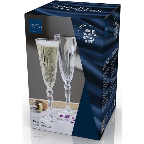 Melodia Champagneglas Krystal 16 cl 4-pak (Billede 5 af 5)