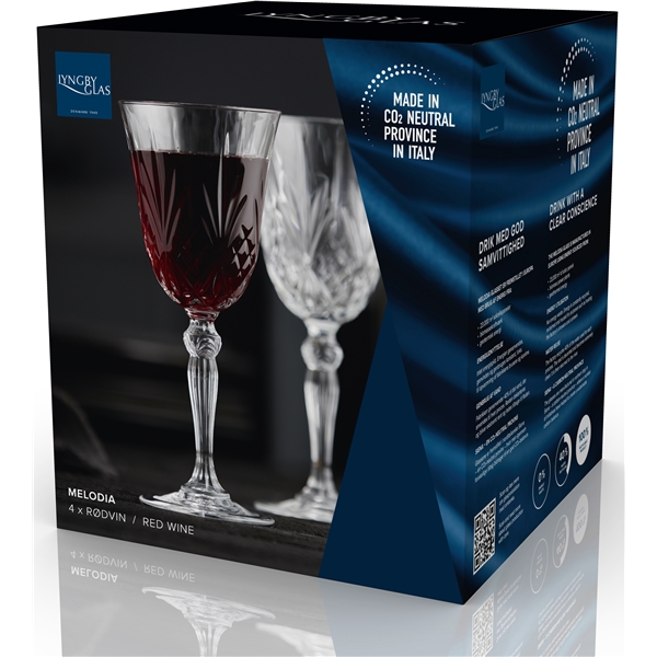 Melodia Rødvinsglas Krystal 27 cl 4-pak (Billede 9 af 9)
