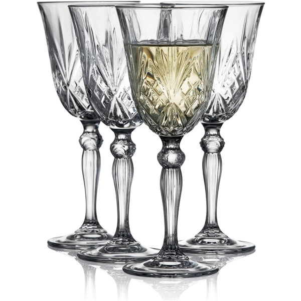 Melodia Hvidvinsglas Krystal 21 cl 4-pak (Billede 1 af 10)