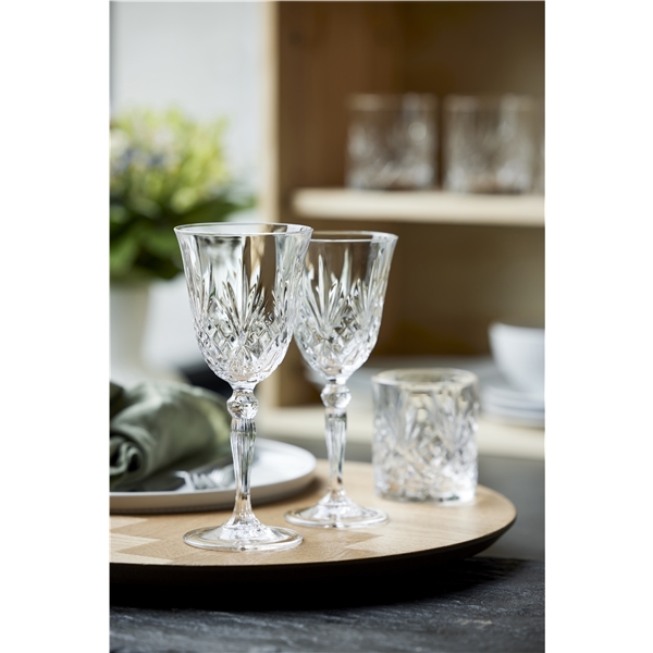 Melodia Hvidvinsglas Krystal 21 cl 4-pak (Billede 3 af 10)