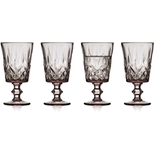 1 set - Pink - Sorrento Vinglas 29 cl 4-pak
