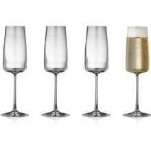 Zero Champagneglas Krystal 30 cl 4-pak