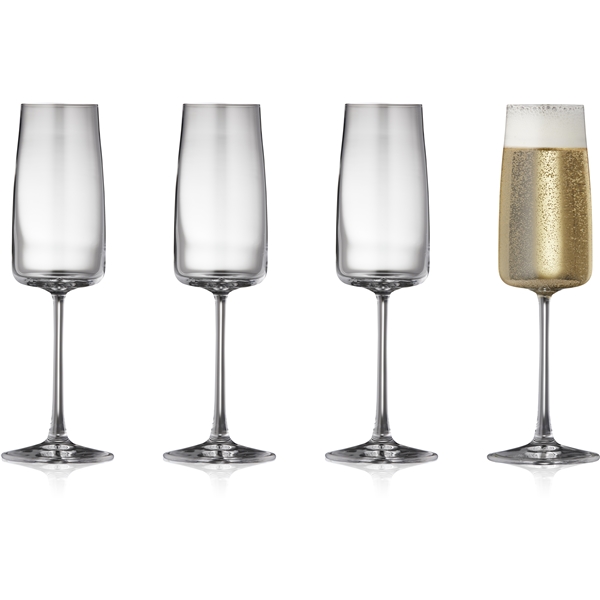 Zero Champagneglas Krystal 30 cl 4-pak (Billede 1 af 5)