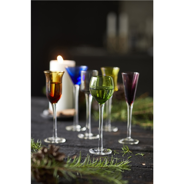 Snapsglas 6-pak Blandede farver (Billede 9 af 11)