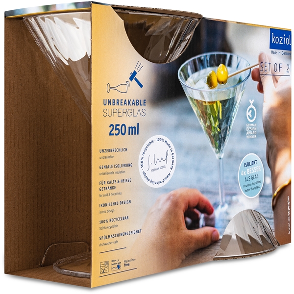 Club No. 12 Martiniglas Plast 250 ml 2-pak (Billede 2 af 8)