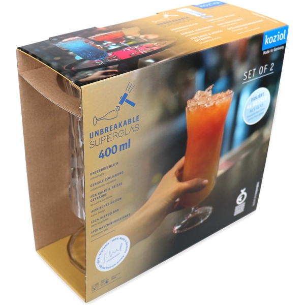Club No. 17 Highballglas Plast 400 ml 2-pak (Billede 2 af 4)