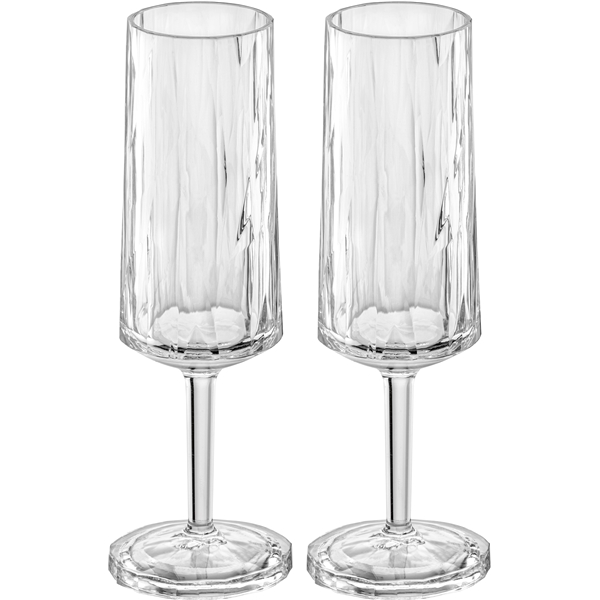 Club No. 14 Champagneglas Plastik 100 ml 2-pak (Billede 1 af 6)