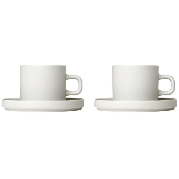 Pilar Kaffekopper med underkopper 2-pak