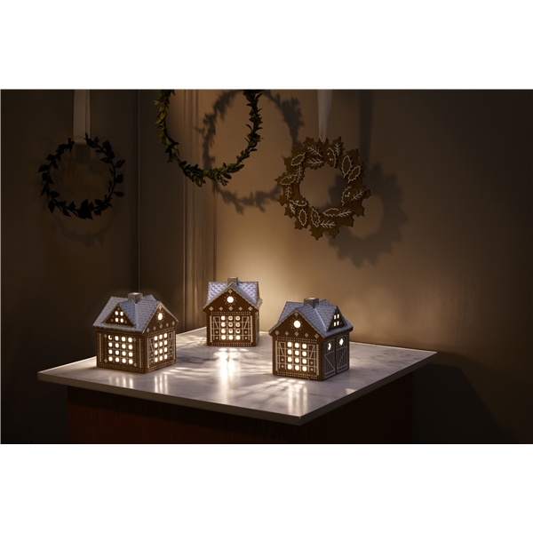 Peberkage Lys Hus Jule Stald (Billede 3 af 4)