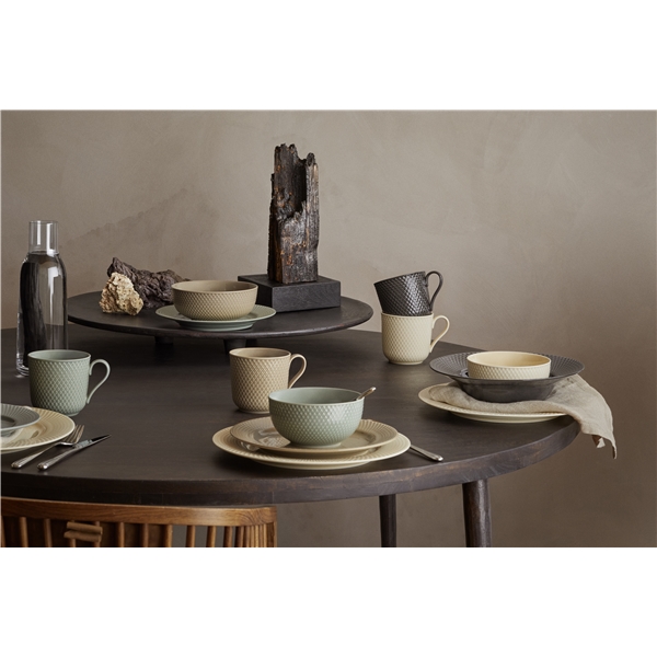 Lyngby Rhombe Earth Tallerken 27cm (Billede 4 af 5)