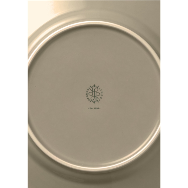 Lyngby Rhombe Earth Frokosttallerken 23 cm (Billede 2 af 5)