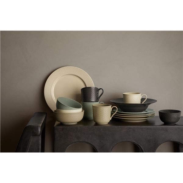 Lyngby Rhombe Earth Frokosttallerken 21 cm (Billede 4 af 5)