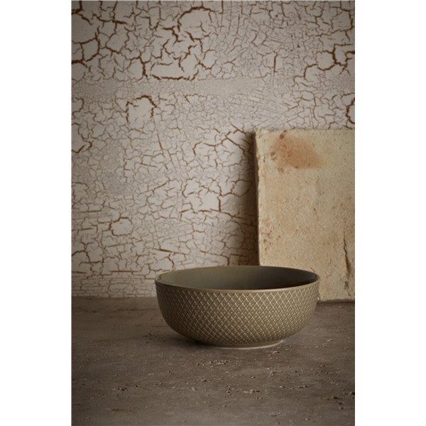 Lyngby Rhombe Earth Skål 15,5 cm (Billede 4 af 5)